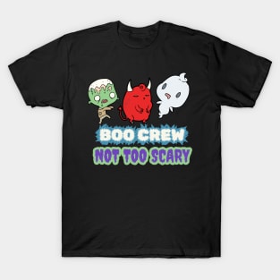 Retro Vintage Halloween. The Little Boo Crew. Not Too Scary Style T-Shirt